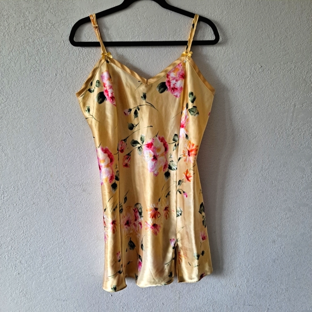 Delicates Yellow Floral Night Slip